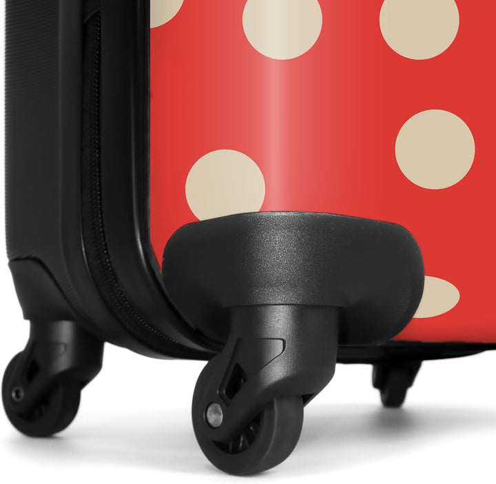 NoBoringSuitcases.com® Handgepäck Koffer 55x40x20 Personalisiert - Reisekoffer mit Rollen, Leichtgew