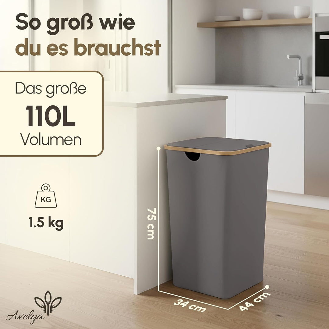 Gelber Sack Ständer 110L-Gelber Sack Mülleimer & Müllsackständer für gelbe Säcke - Premium Müllständ