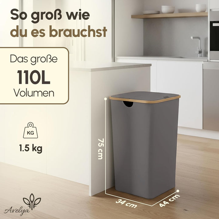 Gelber Sack Ständer 110L-Gelber Sack Mülleimer & Müllsackständer für gelbe Säcke - Premium Müllständ