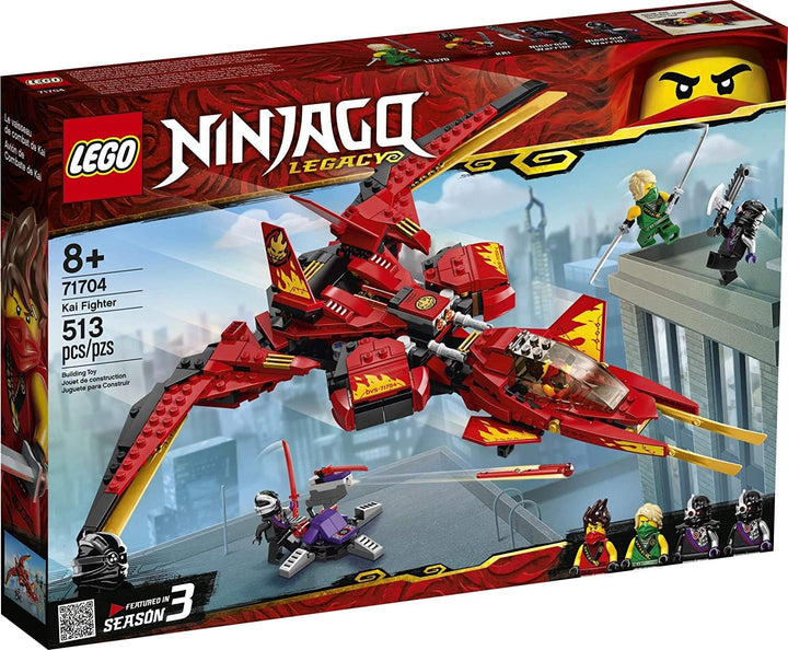 LEGO NINJAGO Legacy Kai Fighter 71704 Building Set for Kids Featuring Ninja Action Figures, New 2020
