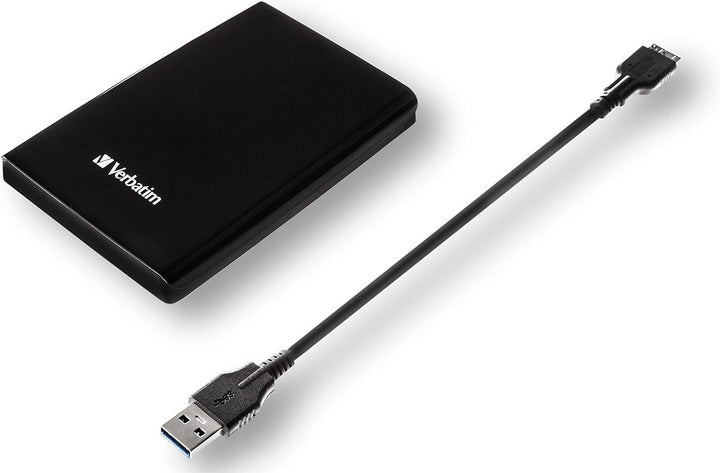 Verbatim Store 'n' Go SuperSpeed, 2 TB, Schwarz, Externe Festplatte, USB 3.0, Festplatte extern, für