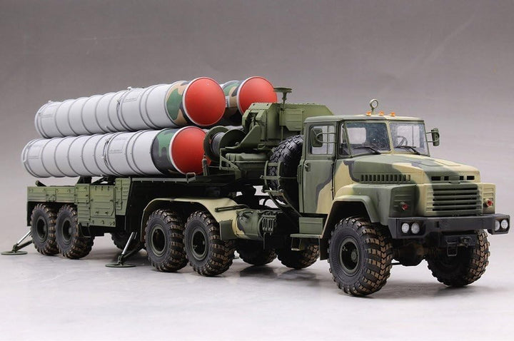 Hobby Boss 385511 Russian KrAZ-260B Trctor w S-300PMU 1/35 KrAZ-260 B mit 5P85TE Tel Modellbausatz,