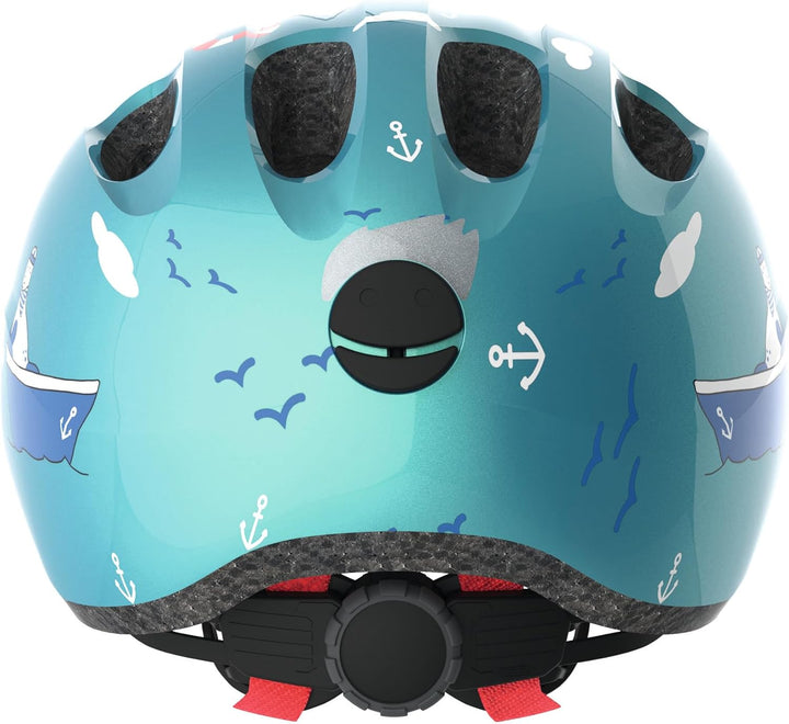 ABUS Kinderhelm Smiley 2.0 - Robuster Fahrradhelm für Mädchen und Jungs S (45-50 cm) turquoise sailo