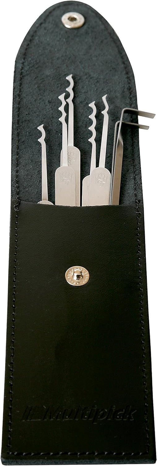 Multipick Profi Dietrich Set ELITE 7 BOGOTA Lockpicking Set 7 Teile aus hochwertigstem Federstahl in