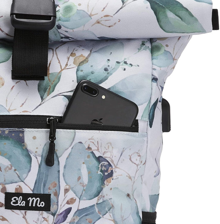 Ela Mo Rucksack Damen Schön, Komfortabel und Durchdacht 18 L (Waterleaf Gold), Waterleaf Gold