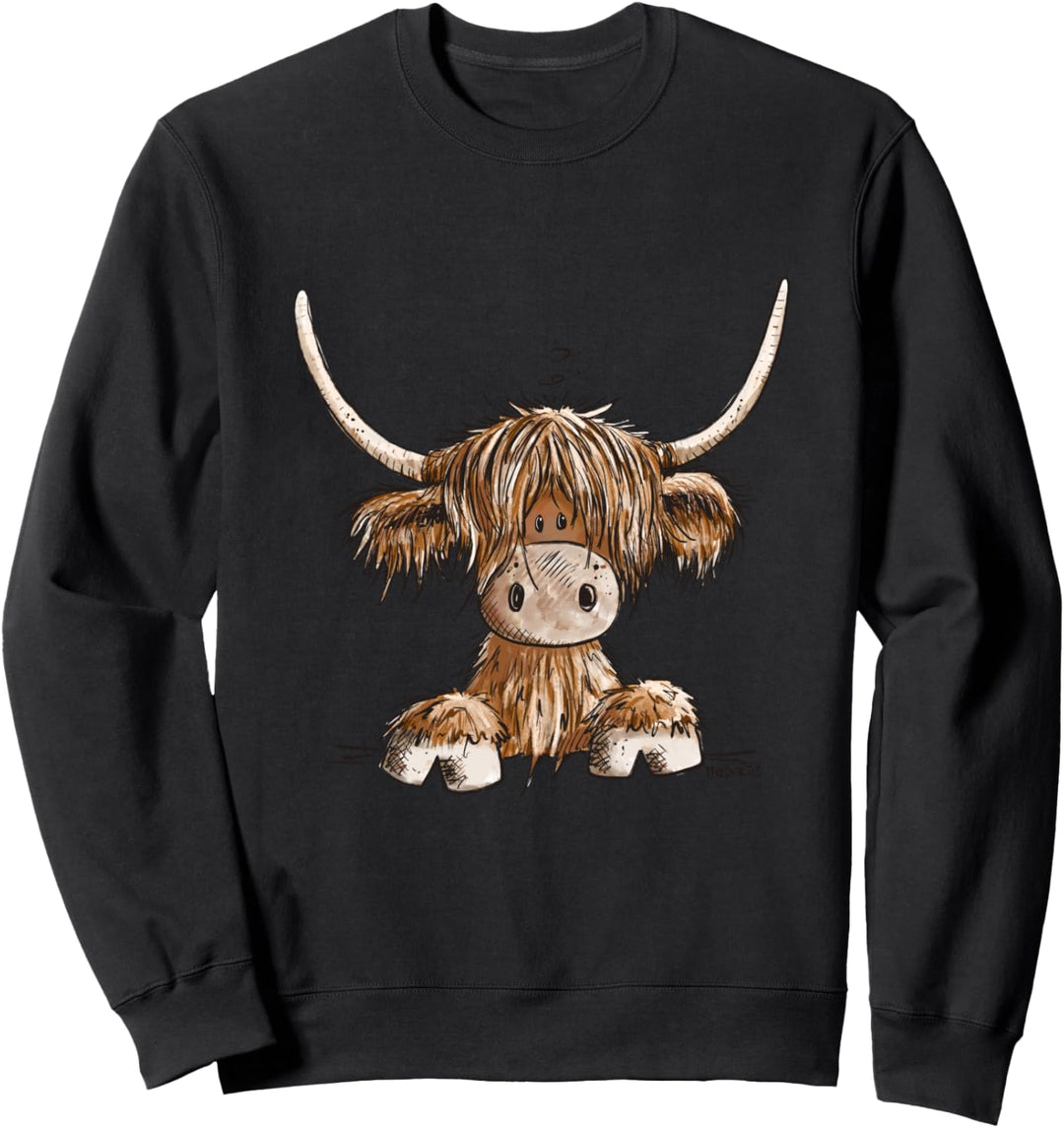 Schottisches Hochlandrind Kopf I Highland Rind Kuh Fun Sweatshirt
