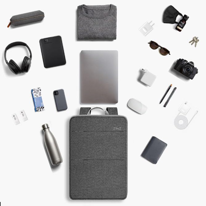 ZINZ 13 14 15 16 Zoll Schlank und Erweiterbar Laptop Rucksack Wasserdicht Notebook Tasche für Männer