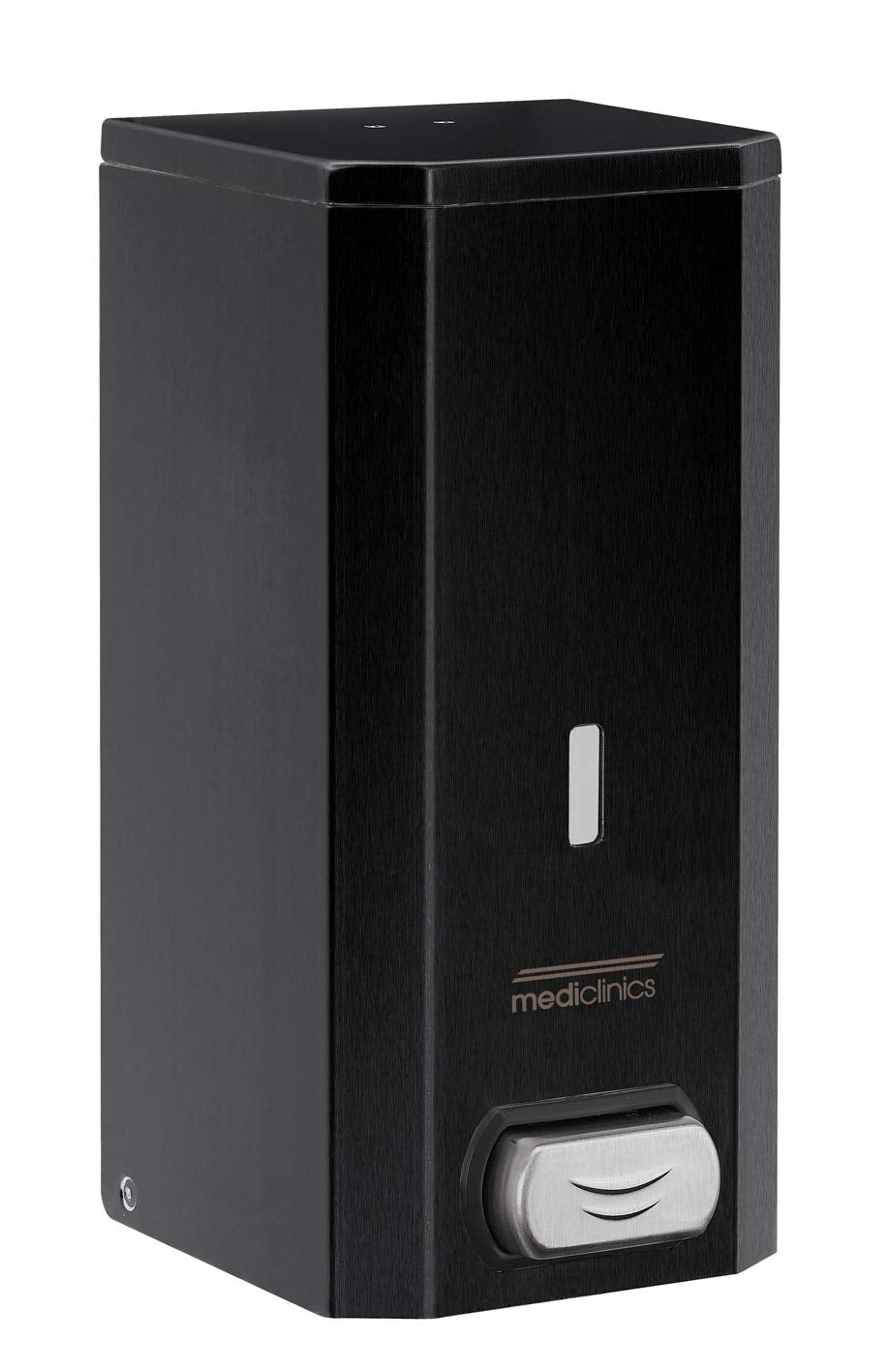 ALLCARE 13150 Mediclinics DJ0031B Seifenspender Rostfreier Edelstahl Schwarz, 1500 ml, Schwarz
