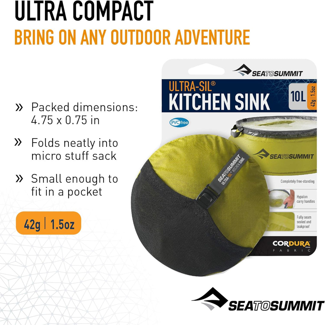 Sea to Summit Ultra SIL Kitchen Sink 10L - Wassersack lime green, lime green