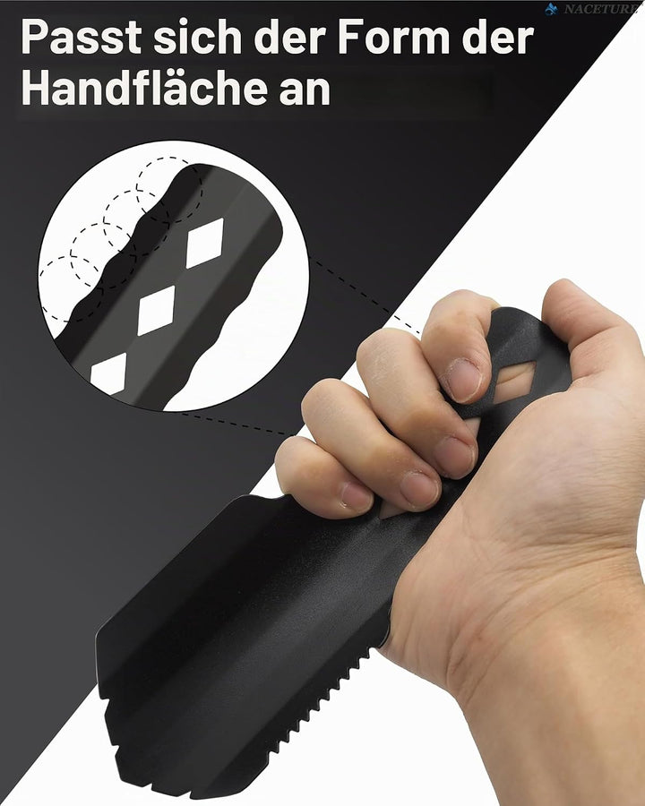 NACETURE Ultraleichte Backpackkelle aus Aluminium, kleines Töpfchen-Multitool mit längerem Griff, un