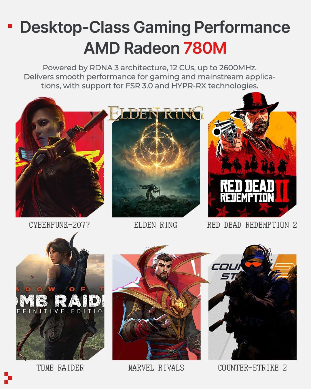 ACEMAGIC Retro X3 Mini PC, AMD Ryzen 7 H 255 (4.9GHz, 8C/16T), 16B LPDDR5 1TB NVMe SSD, AMD Radeon 7