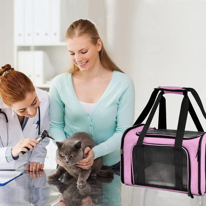 Transporttasche Katze, Transporttasche für Katze Hund bis zu 5kg, Tragbar Faltbare Haustier Tragetas