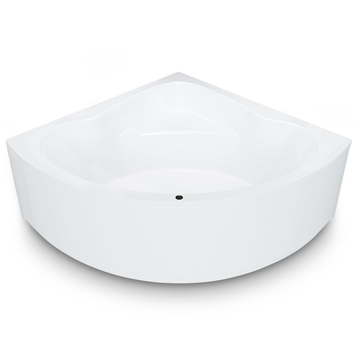 AQUADE Acryl Eckbadewanne 140x140 Modell: Koblenz - Weiss Badewanne Komplettset 140x140 - Badewannen