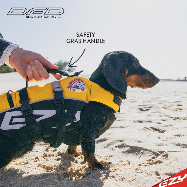 EzyDog DFD Schwimmweste Hund - Hundeschwimmweste - Schwimmwesten für Hunde - Grössenverstellbar mit