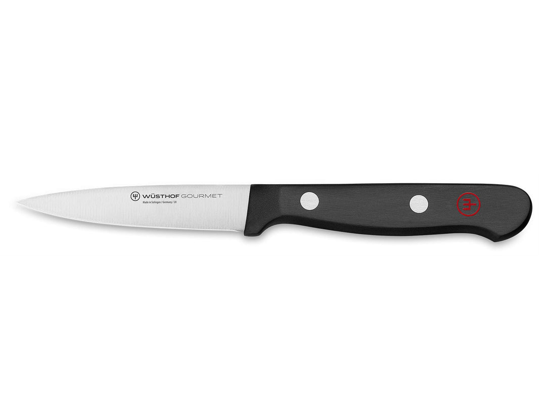 WÜSTHOF Gourmet Gemüsemesser 8 cm, Farbe: Schwarz Schwarz 8 cm Gemüsemesser, Schwarz 8 cm Gemüsemess