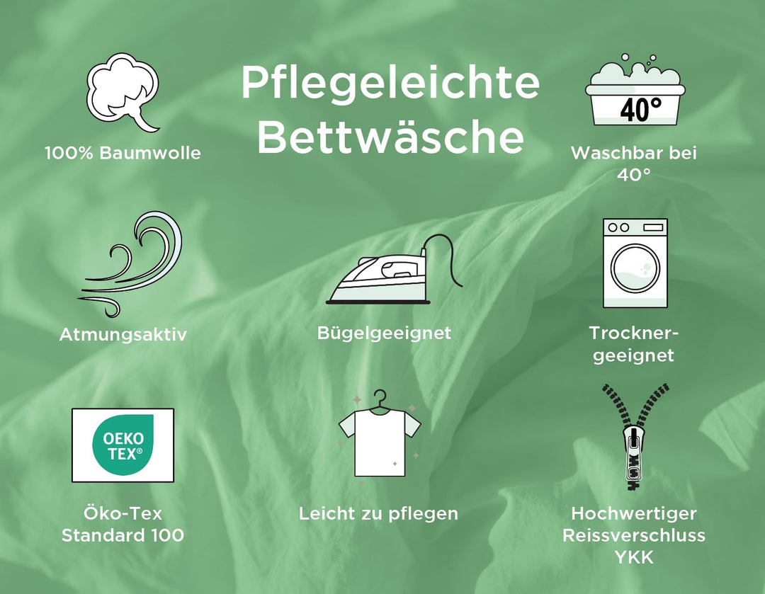 Babybettwäsche Set Bauernhof, 100 x 135 cm Bettbezug, 40 x 60 cm Kissenbezug, 100% Baumwolle, Mehrfa