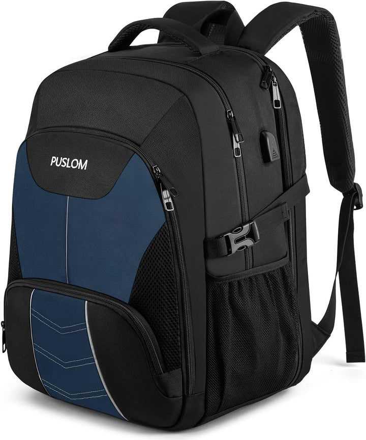 Extra Grosser Rucksack Herren 55L Wasserdicht 18.4 Zoll Laptoptasche Arbeit Laptop mit USB Ladeansch