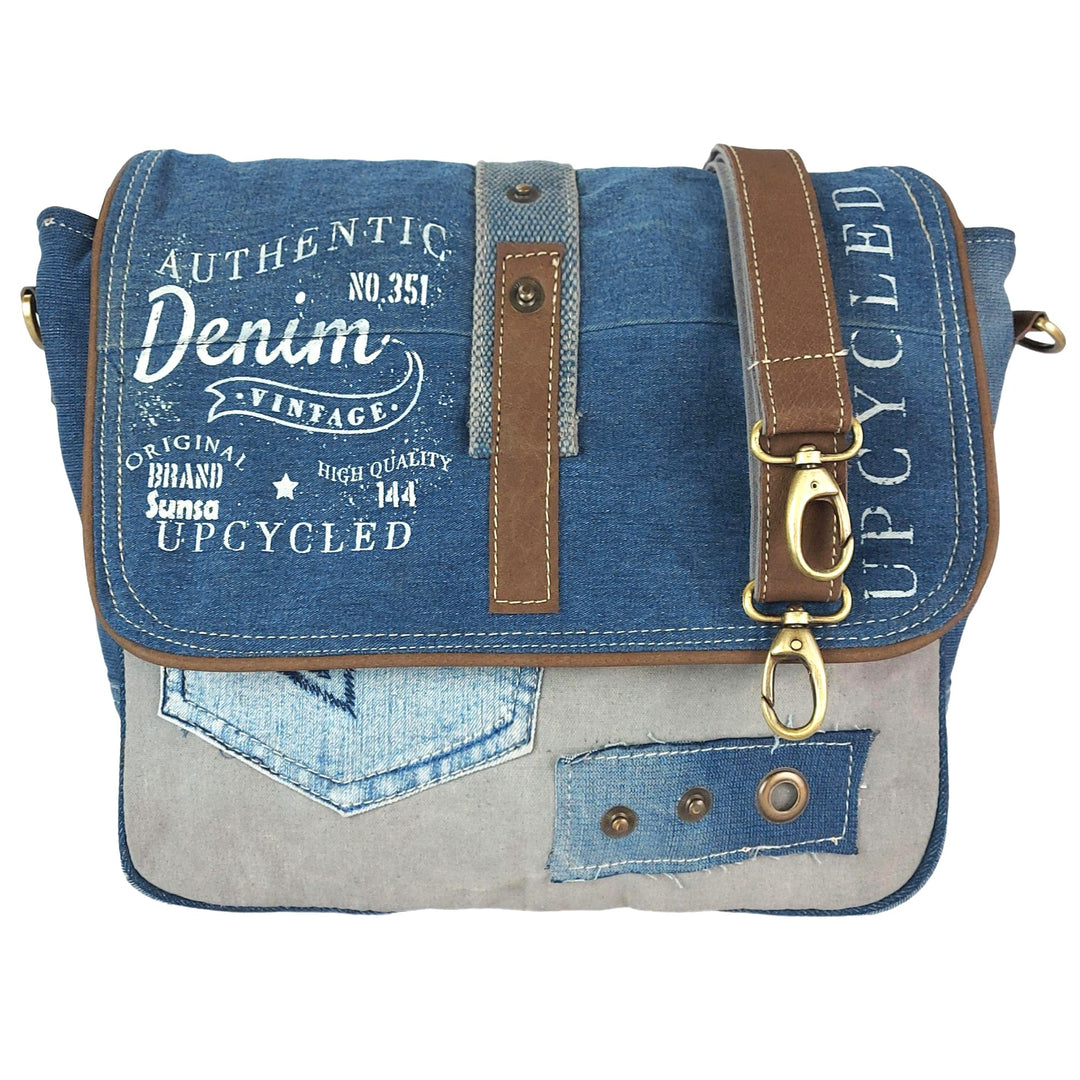 Sunsa Damen Umhängetasche. Canvas Messenger Tasche. Grosse Vintage Crossbody bag. Schultertasche und