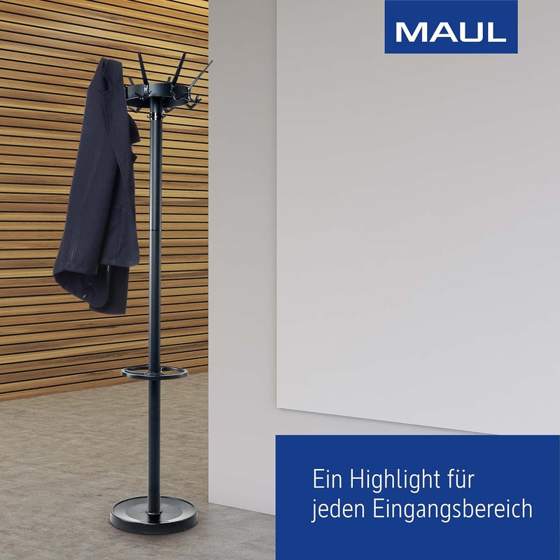 Maul Garderobenständer MAULcaligo | hochwertige und stabile Standgarderobe für den Eingangsbereich o