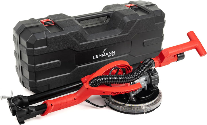 Lehmann LTOWG-7122 Trockenbauschleifer mit LED und Teleskopstiel | Schleifmaschine mit Absaugsystem