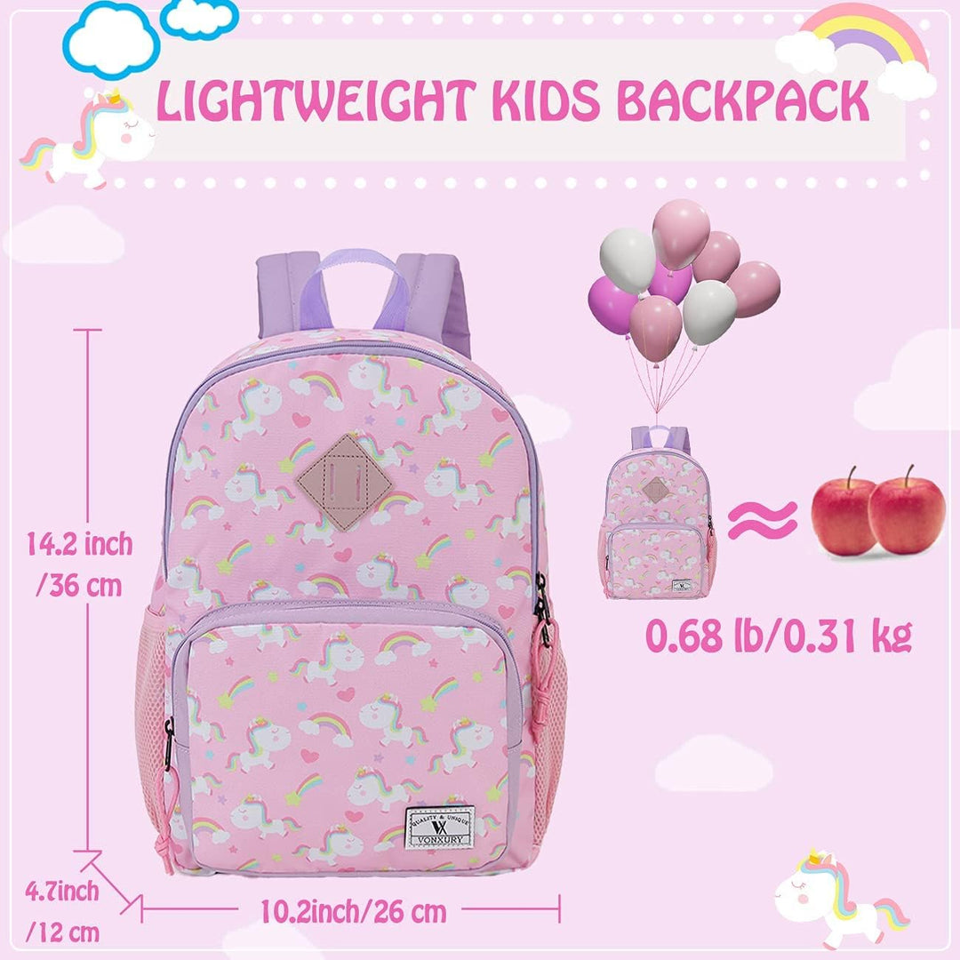 VX VONXURY Schulrucksack, Convertible Vorschule Kleinkind Jungen Bookbag Passt A4 Ordner (Blue Shark