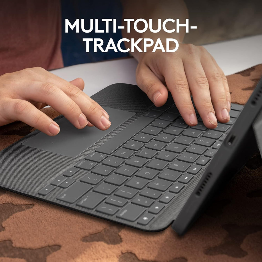 Logitech Combo Touch iPad Pro 11 Zoll (1., 2., 3., 4. Generation – 2018, 2020, 2021, 2022) Tastatur-
