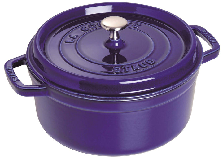STAUB Gusseisen Bräter/Cocotte, Rund 24 cm, 3,8 L, Aromaregen Funktion, Für alle Herdarten geeignet,