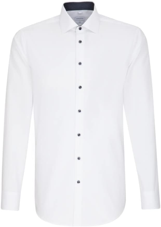 Seidensticker Herren Business-Hemd - Slim Fit - Bügelfrei - Kent-Kragen - Langarm - 100% Baumwolle 3