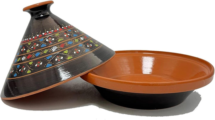 Tajine Terracotta-Topf Ethnischer Teller Marokkanisch Tunesisch XL 32 cm 0212242000