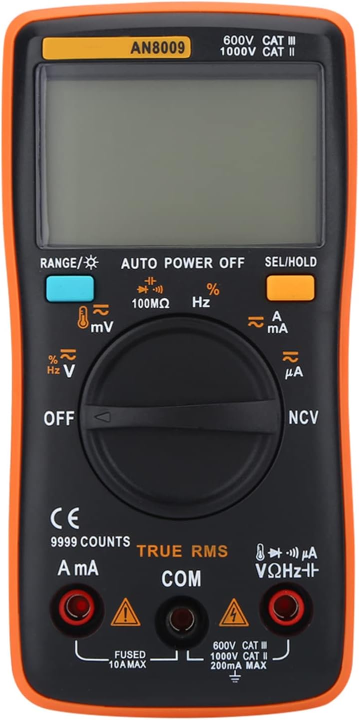 Autoanging Multimeter ANENG AN8009 Digital Multimeter mit Testsonden AC / DC Spannung Elektronischer