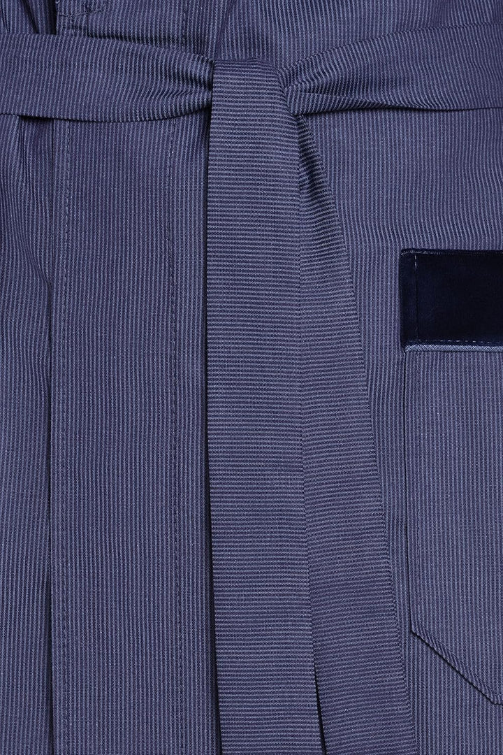 R Revise Herren Morgenmantel RE-505-100% Baumwolle - Leicht und dünn – Elegant S Dunkelblau 50, S Du