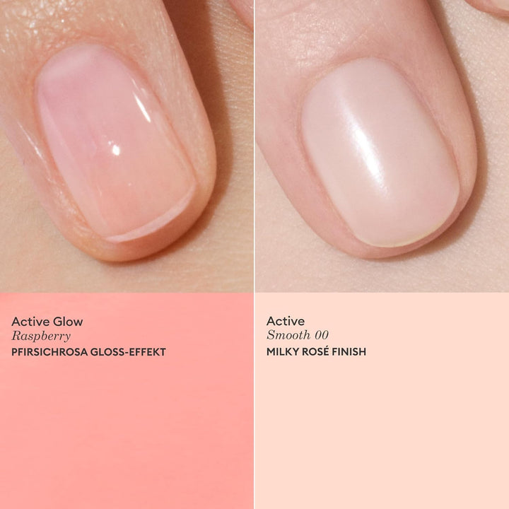 Manucurist Active Icons Duo Nagellack Set | Active Glow Raspberry und Active Smooth 00 Nagellacke –