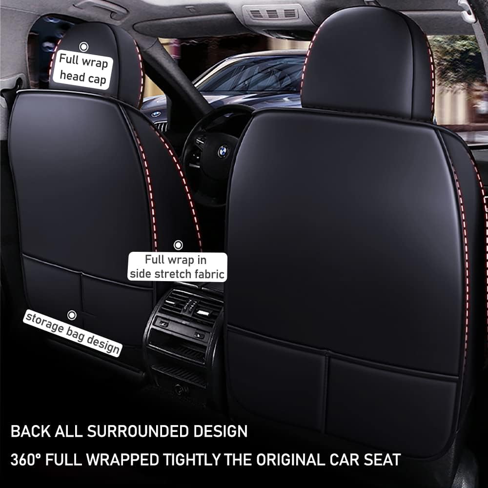 Pongchan Luxus Vorn Sitzbezüge, Wasserdicht Auto-Sitzbezug Universal passend für Volkswagen CC 2000-