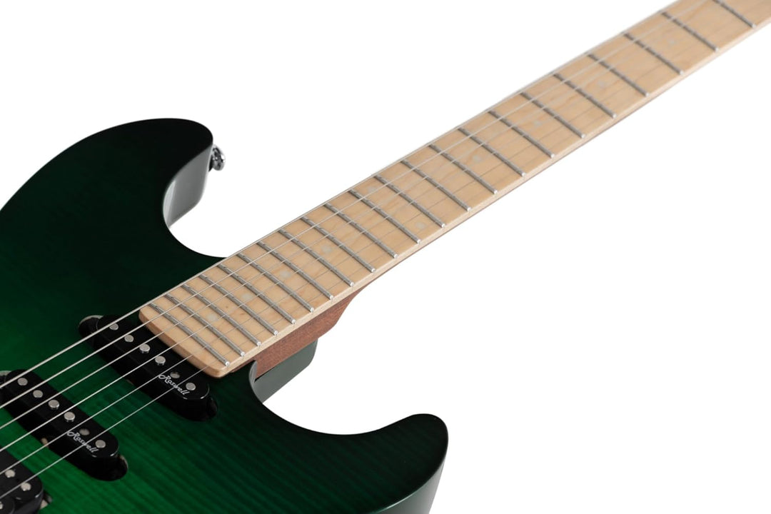 Shaman VST1087-GNB Venture Series E-Gitarre - ST-Bauweise - Flamed Maple Decke - Ahorn-Griffbrett -