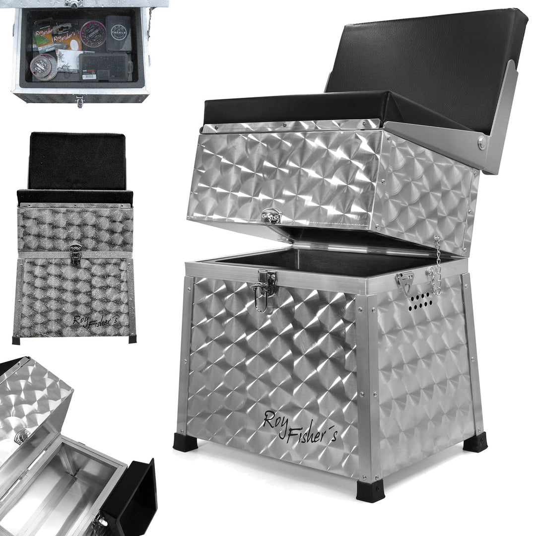 Roy Fishers Sitzkiepe mit Angelkiste Angelkoffer Sitzbox Angelbox Angelsitz Angeln (1-ladig), 1-ladi