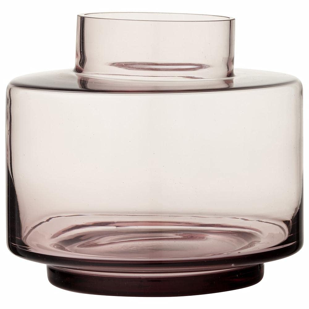 Lene Bjerre Vase Hedria, rosa, Glas 18 x 18 x 16 cm Rosa, 18 x 18 x 16 cm Rosa