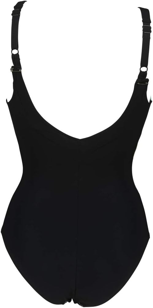 ARENA Damen W Cecilia Wing Back One Piece One Piece Swimsuit (1er Pack) 36 Black Multi-black, 36 Bla