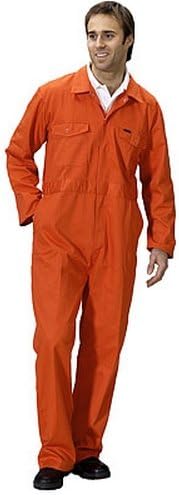 B-Click Polycotton Boiler Suit Orange 36" Chest Orange, 36" Chest Orange
