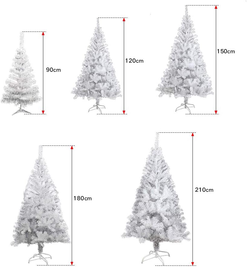 120cm Weihnachtsbaum Künstlich Weiss unechter Tannenbaum mit Metall Christbaum Ständer Schwer entfla