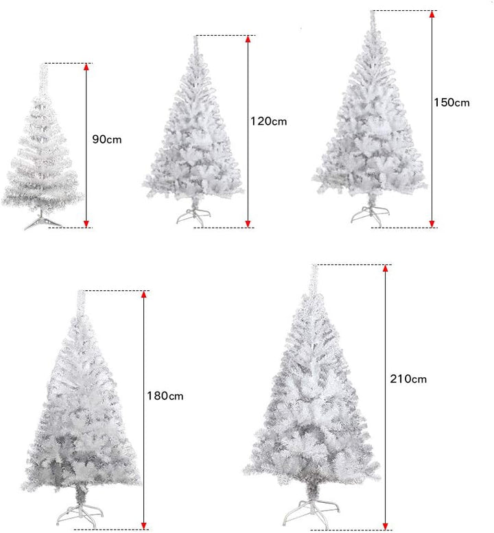 120cm Weihnachtsbaum Künstlich Weiss unechter Tannenbaum mit Metall Christbaum Ständer Schwer entfla