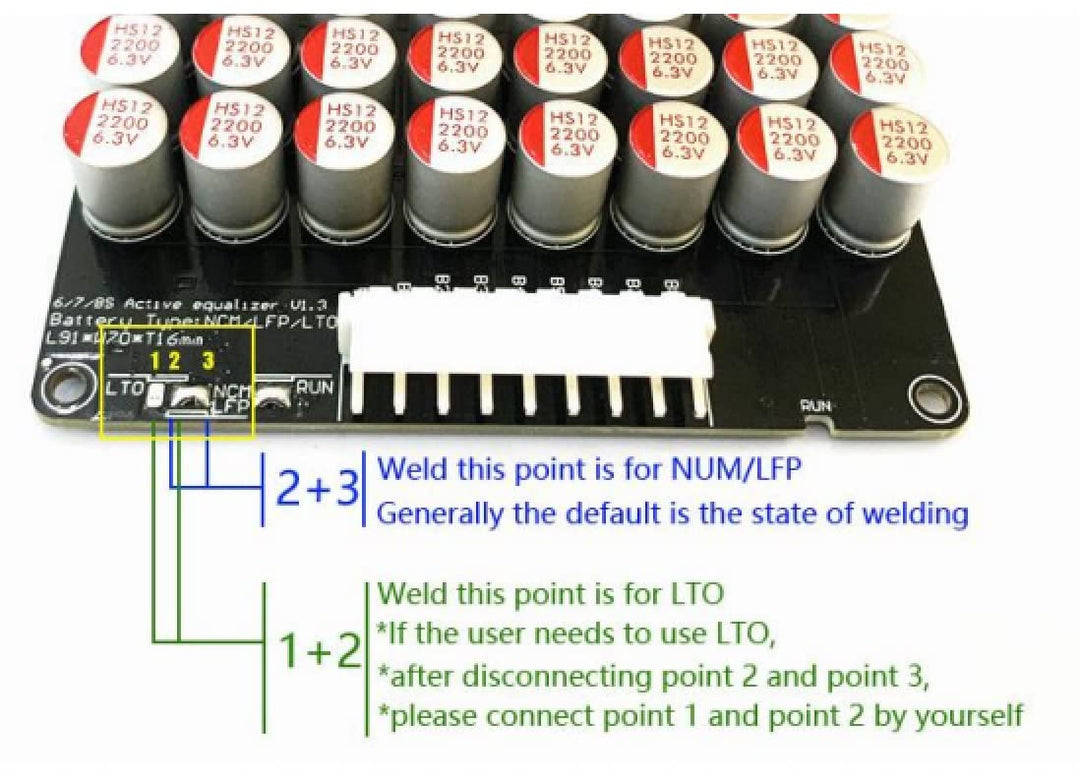 TECNOIOT 1 STÜCKE 8S 5A Li-Ion Lifepo4 LTO Lithium Active Equalizer Balancer Kondensator 6S 7S 8S 6S