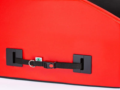 CopcoPet - Travel Bed Hundebett für Kofferraum Auto 80x55x38cm Kunstleder - Anschnallsystem Kofferra