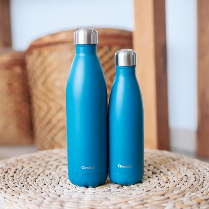 Qwetch - Thermosflasche 1 L Entenblau., 1 L Entenblau.