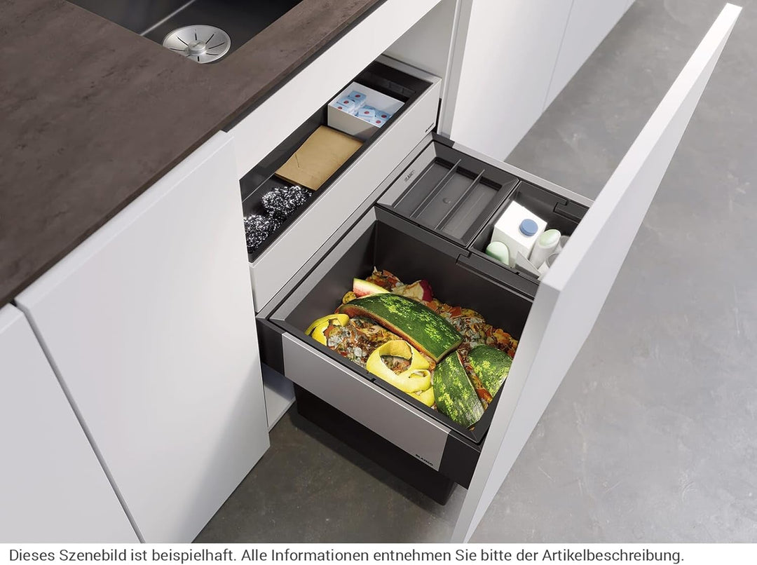 BLANCO SELECT II XL 60/3 Orga | Kunststoff, Alu | 60er Unterschrank | Auszugssystem zur Frontanbindu