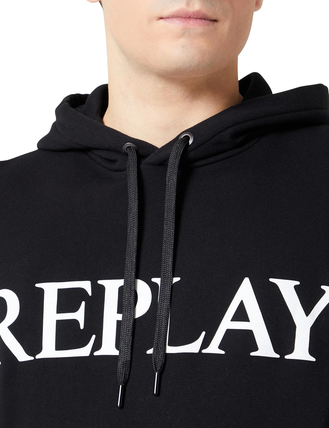 Replay Herren Hoodie aus Baumwolle, M Black 098