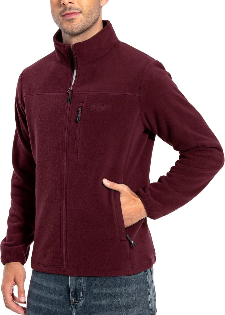 Pioneer Camp Herren Fleecejacke Full Zip Outdoor Polar Leicht Winddicht Jacke mit Reissverschluss M