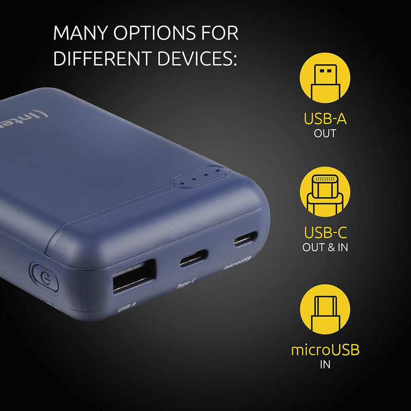 Intenso 7313535 Powerbank XS 10000, externes Ladegerät (10000mAh, geeignet für Smartphone/Tablet PC/