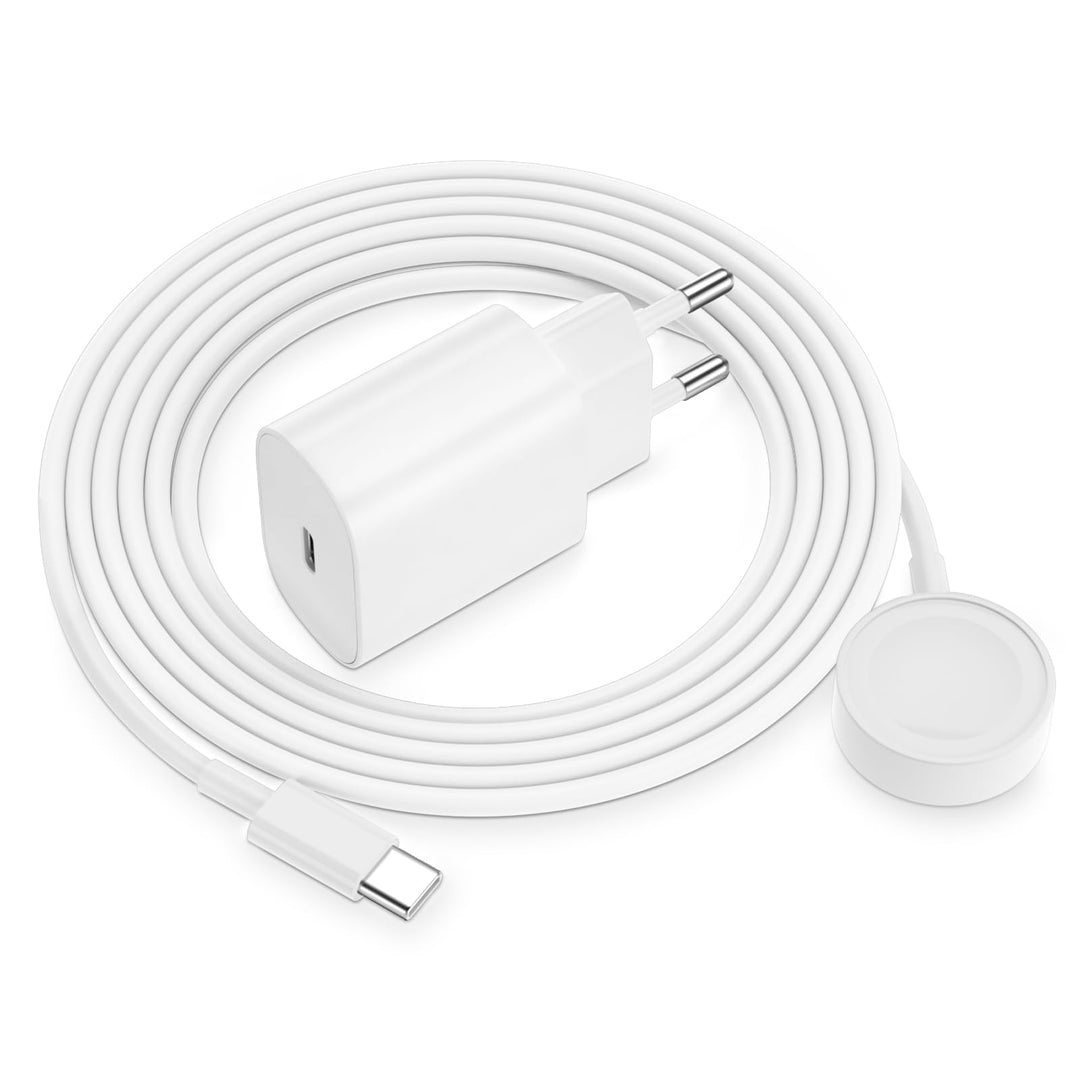 für Apple Watch Ladekabel Original, 20W USB C Ladegerät Schnellladegerät mit Magnet iWatch Kabel 2M