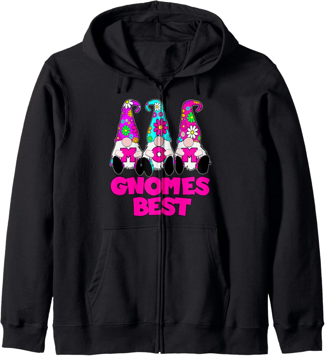 3 Cute Mom Gnomes Best Daisy Flowers Hat Mother Gnomies Kapuzenjacke
