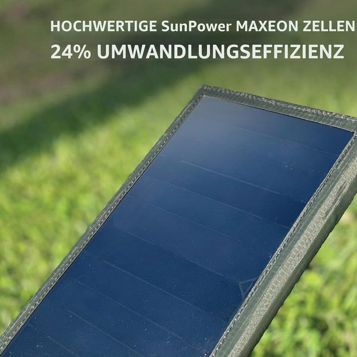 ELECOM NESTOUT Tragbares Solarmodul, Dual-USB-A-Ports, 28 W Stromerzeugungs-Ladegerät für Handy, Cam
